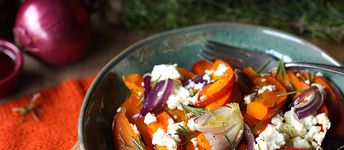 Ofen-Kürbis mit Feta