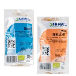 Tempeh - geräuchert und natur