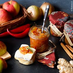 Apfel Chutney mit Ingwer