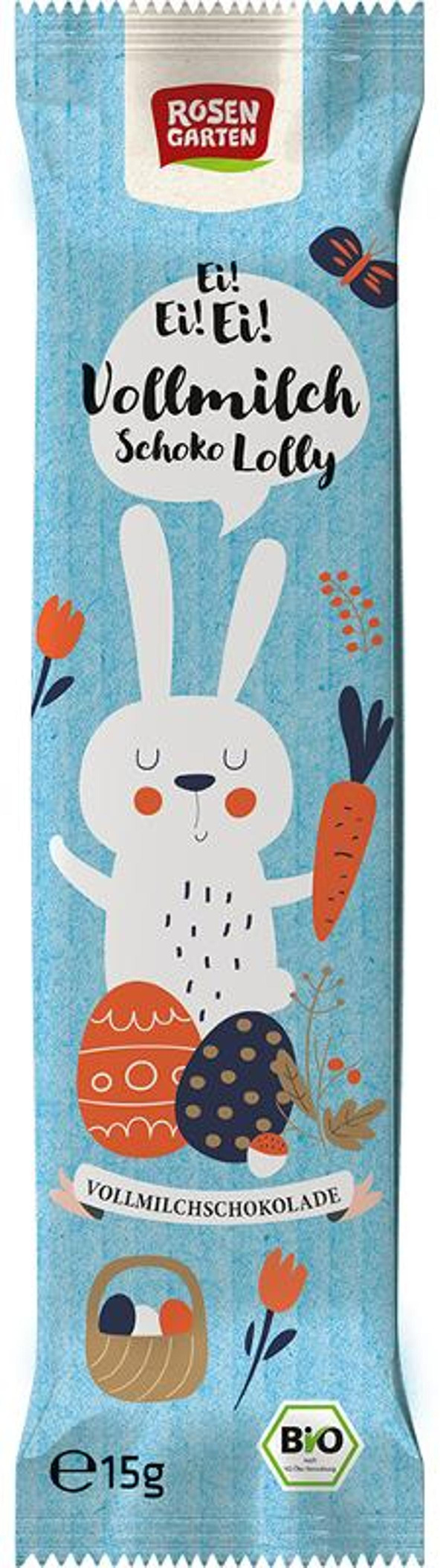 Produktfoto zu Schoko-Lolly Hase Vollmilch-Schokolade 15g