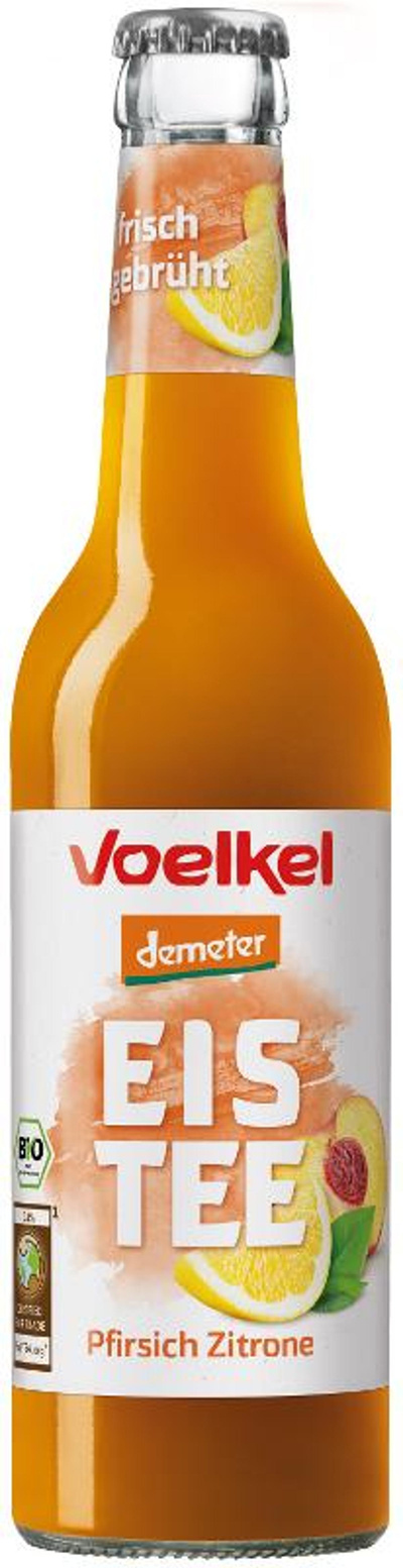 Produktfoto zu Eistee Pfirsich & Zitrone 0,33l