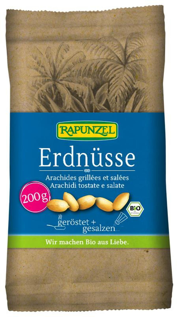 Produktfoto zu Erdnüsse geröstet & gesalzen 200g