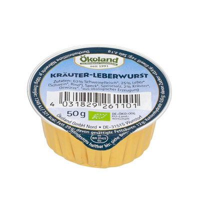 Produktfoto zu Kräuterleberwurst 50g