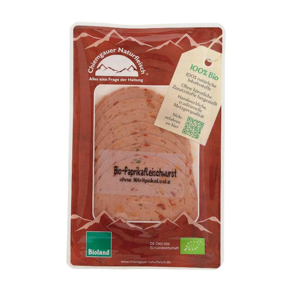 Produktfoto zu Paprika-Fleischwurst Scheiben