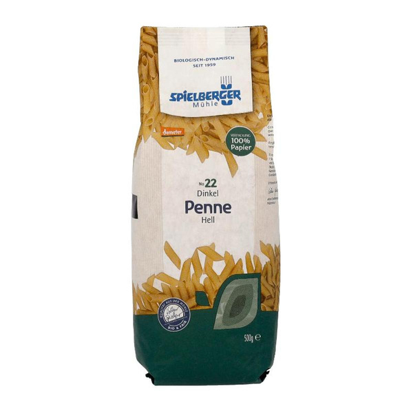 Produktfoto zu Dinkel Penne hell 500g
