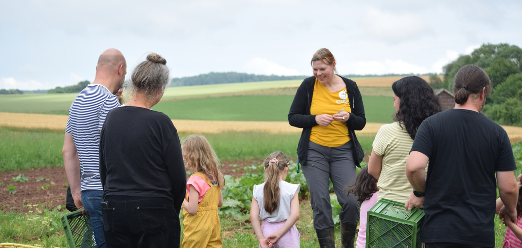 Gruppe der Gärtnereiführung