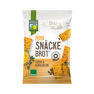Produktfoto zu Mini-Snäckebrot Curry&Kürbis 95g