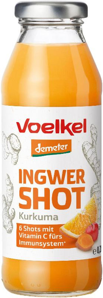 Produktfoto zu Ingwer & Kurkuma Shot 0,2l