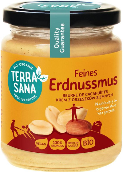 Produktfoto zu Erdnußmus fein ohne Salz 250g