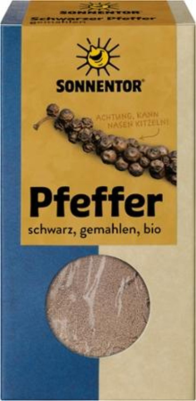 Produktfoto zu Pfeffer schwarz, gemahlen 50g