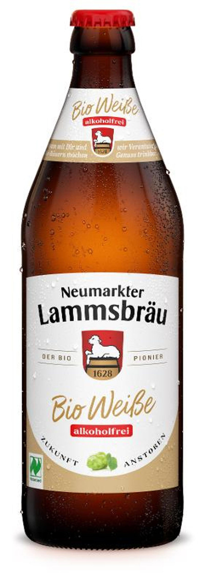 Produktfoto zu Kiste Lammsbräu Weiße alkohlfrei 10*0,5l