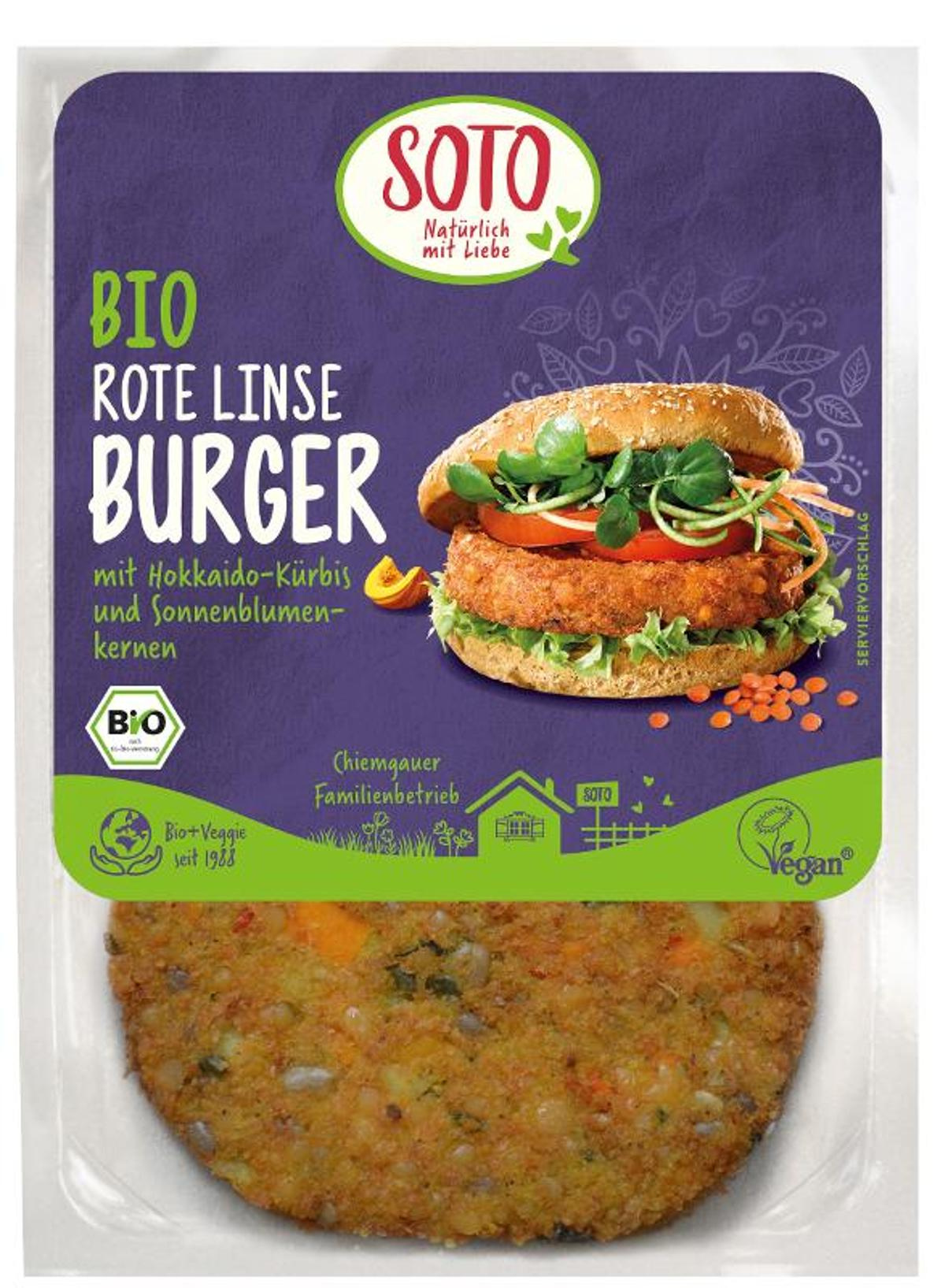 Gemüse Burger rote Linse