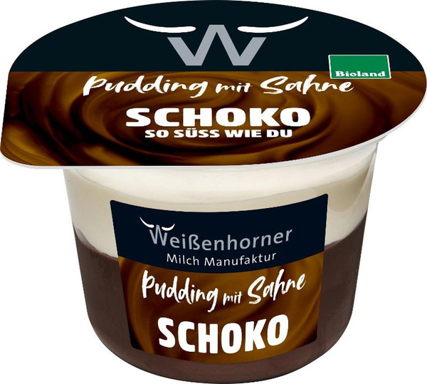 Produktfoto zu Schokopudding mit Sahne