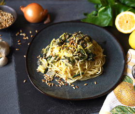 Mangold Pasta mit Zitrone