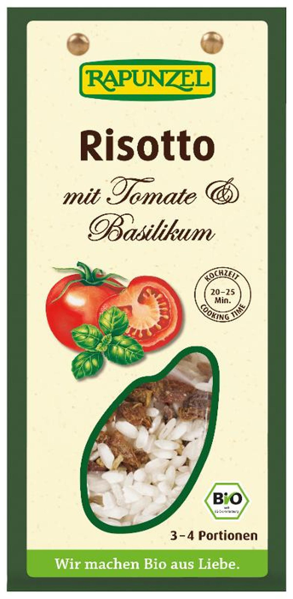 Produktfoto zu Risotto mit Tomaten und Basilikum 250g