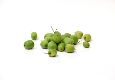 Produktfoto zu Minikiwis in einer Schale mit Deckel aus Holzzellulose