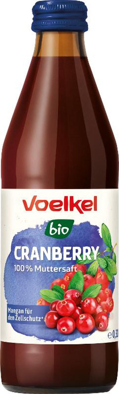 Produktfoto zu Cranberry-Saft pur 0,33l