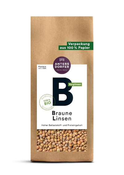 Produktfoto zu Braune Linsen (Berglinsen) 500g