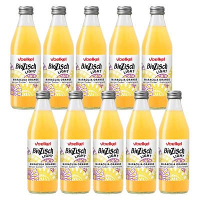 Produktfoto zu Kiste BioZisch light Maracuja Orange 10*0,33l
