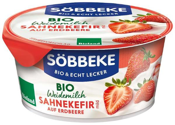 Produktfoto zu Sahne-Kefir Erdbeere
