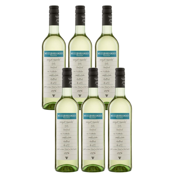 Produktfoto zu Kiste Weißburgunder Pfalz Ecovin 6*0,75l