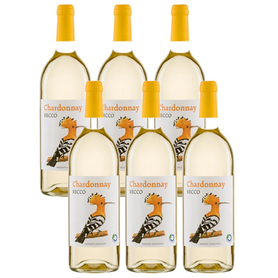 Produktfoto zu Kiste BECCO Chardonnay 6*1l