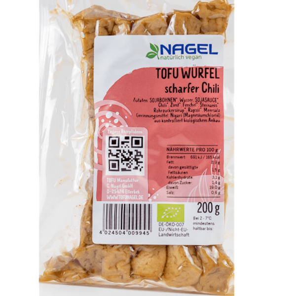 Produktfoto zu Tofuwürfel scharfer Chili