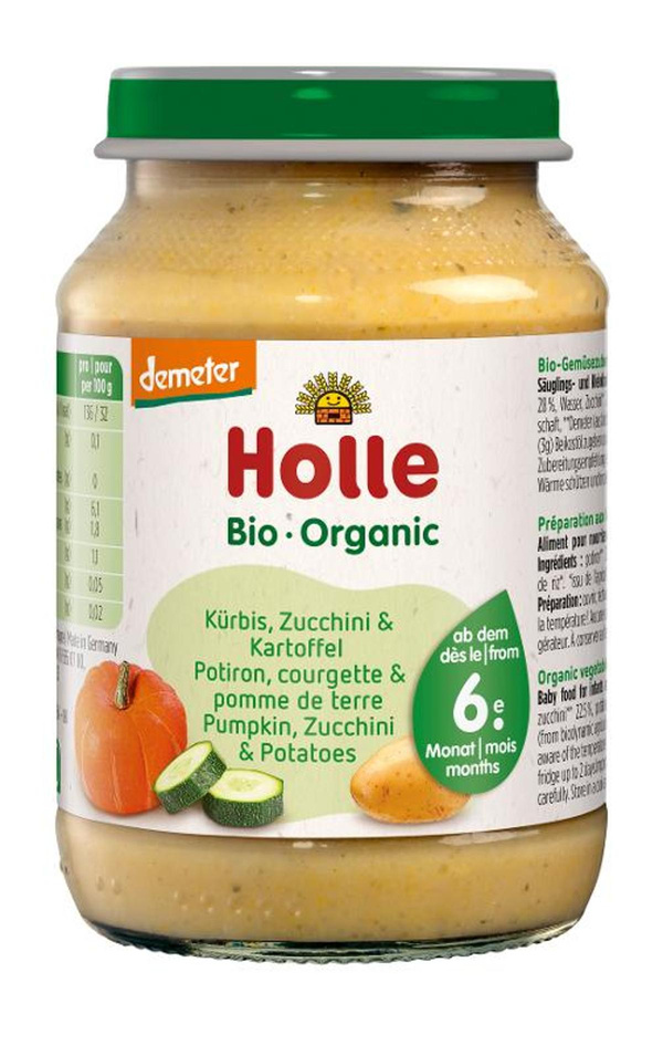 Produktfoto zu Baby-Gläschen Kartoffel-Kürbis mit Zucchini 6 Gläser à 190g