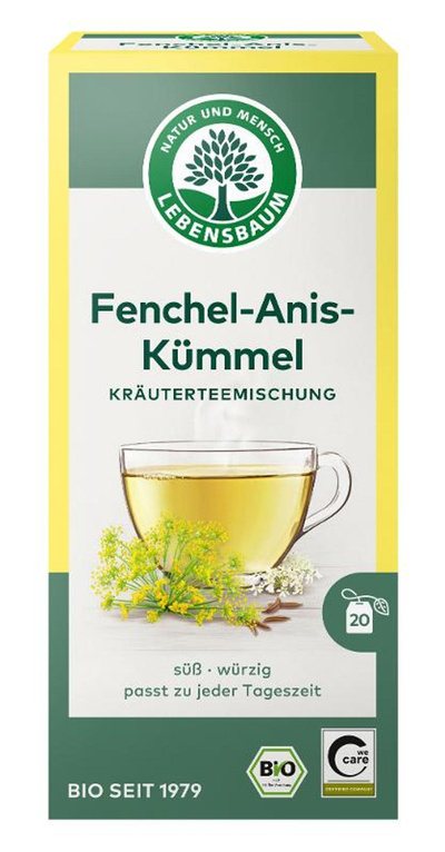 Produktfoto zu Fenchel-Anis-Kümmel-Tee 20 Teebeutel