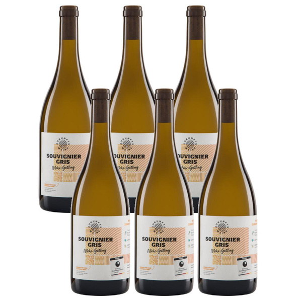 Produktfoto zu Kiste Zukunftswein Souvignier Gris QW Pfalz Ecovin 6*0,75l