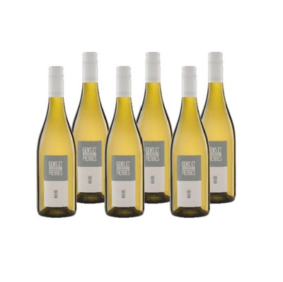 Produktfoto zu Kiste 'Gens et Pierres' Nord-Sud Blanc 6*0,75l