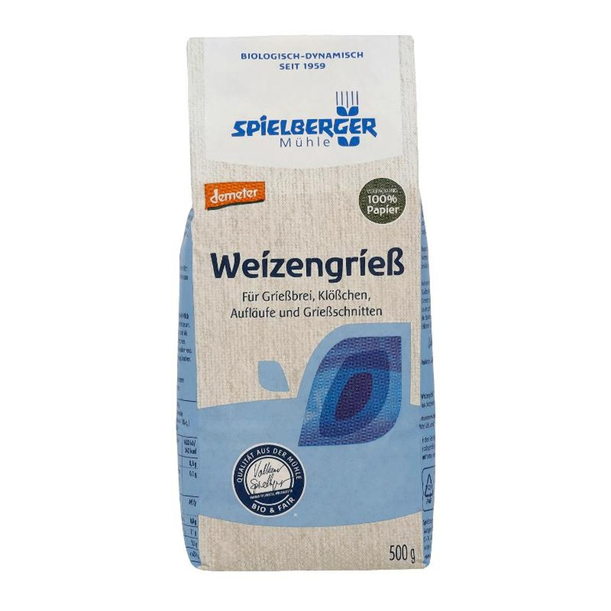 Weizenvollgrieß Demeter 500g