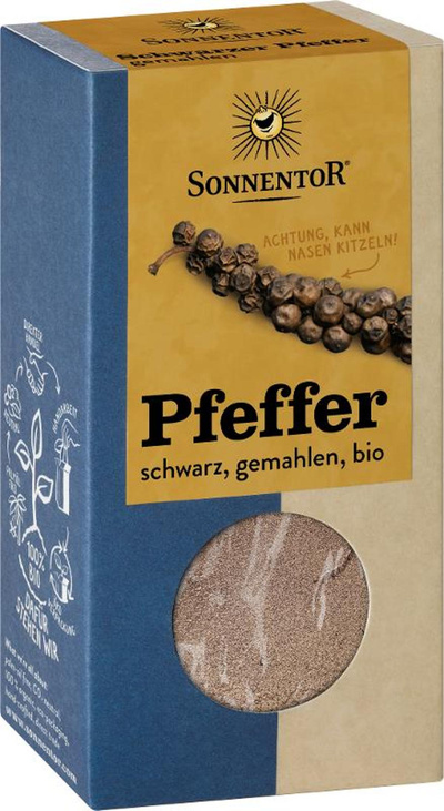 Produktfoto zu Pfeffer schwarz, gemahlen 50g