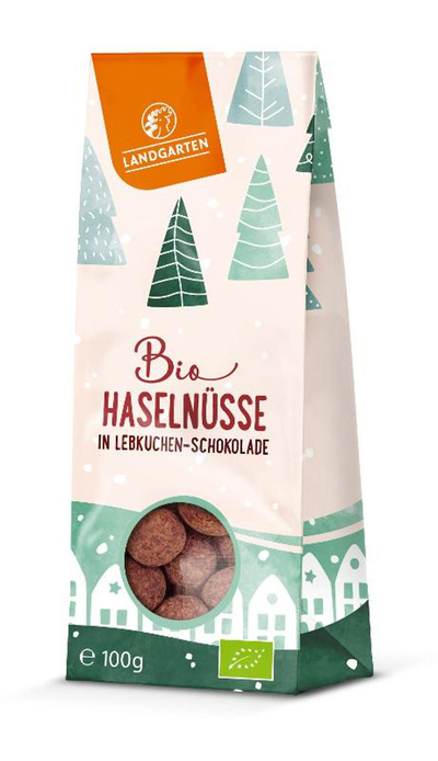 Produktfoto zu Haaselnüsse in Lebkuchen-Schokolade 100g