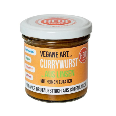 Produktfoto zu Currywurst Aufstrich vegan 140g