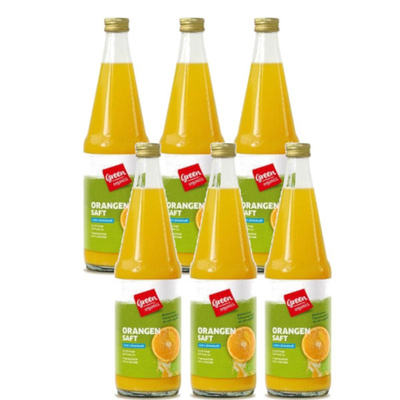 Produktfoto zu Kiste Orangensaft 6*0,7l von green