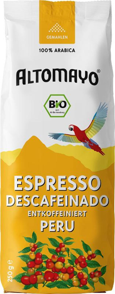 Produktfoto zu Espresso entkoffeiniert 250g gemahlen