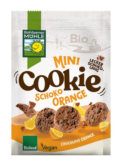 Produktfoto zu Mini Cookie Schoko Orange 125g