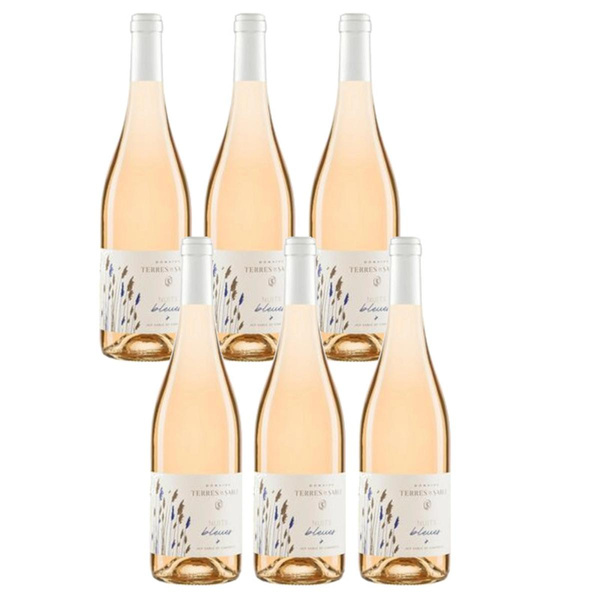 Produktfoto zu Kiste "Nuits Bleues" Rosé 6*0,75l Sable de Camargue