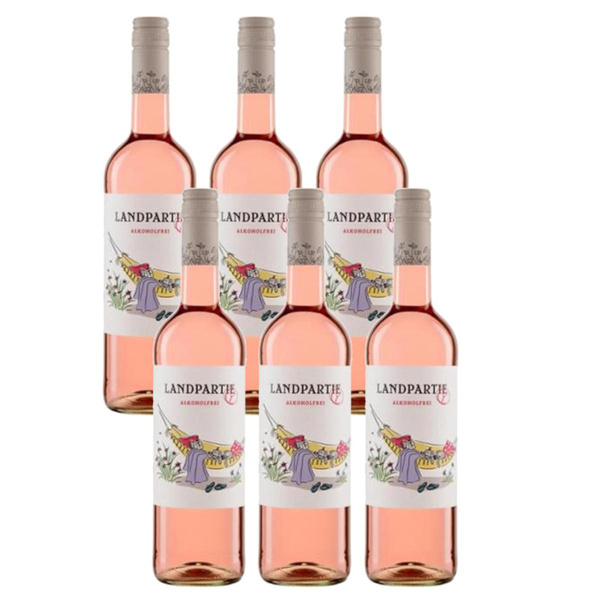 Produktfoto zu Kiste Landpartie alkoholfrei Rosé 6*0,75l