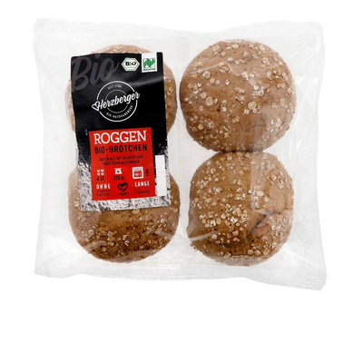 Produktfoto zu Aufback-Brötchen Roggen 4 Stück