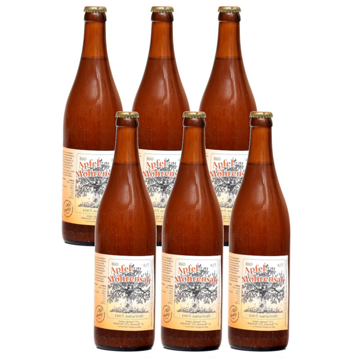 Kiste Apfel-Möhren-Saft 6*0,7l