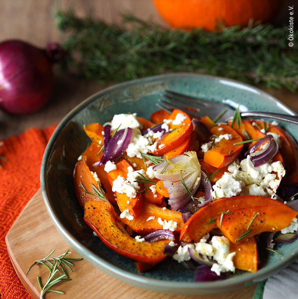 Ofen-Kürbis mit Feta