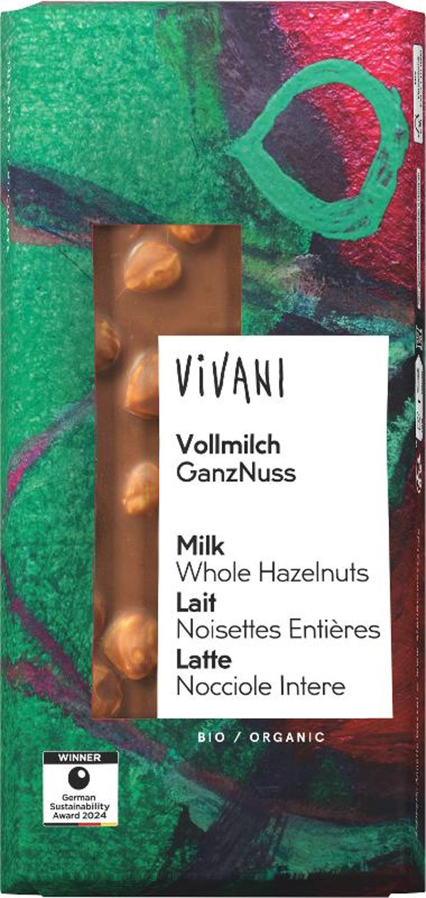 Produktfoto zu Schokolade Ganznuss 100g