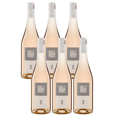 Produktfoto zu Kiste 'Gens et Pierres' Sud-Sud Rosé 6*0,75l