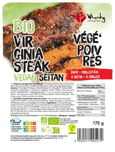 Produktfoto zu Veganbratstück Virginia Steak  (2 Stück)