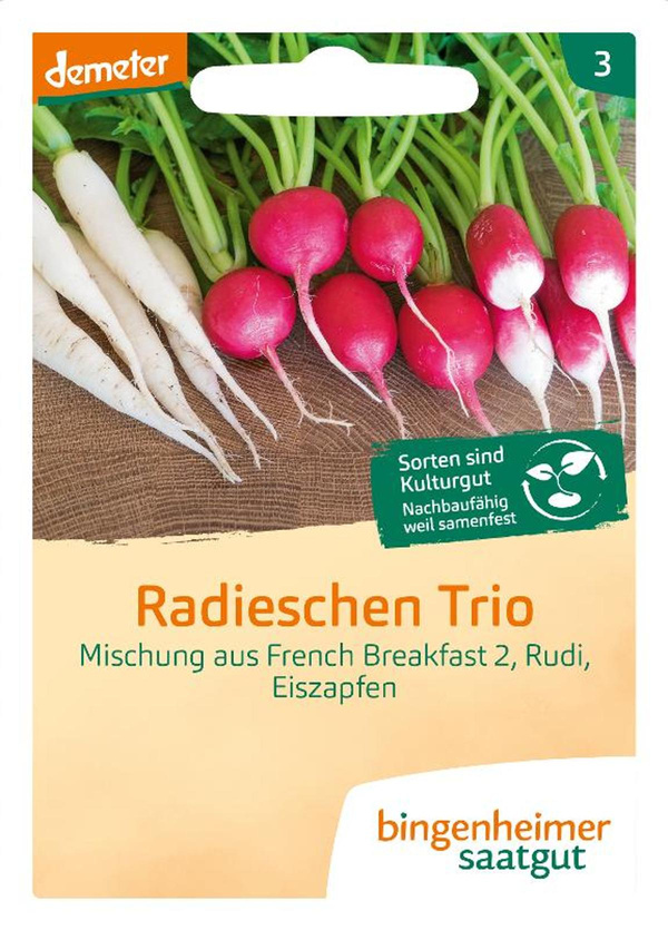 Produktfoto zu Radieschen Trio Saatgut