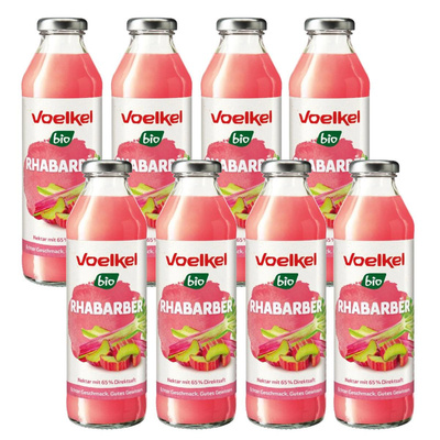 Produktfoto zu Kiste Rhabarber Nektar 8*0,5l