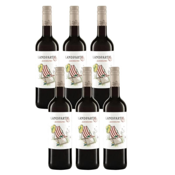 Produktfoto zu Kiste Landpartie alkoholfrei rot 6*0,75