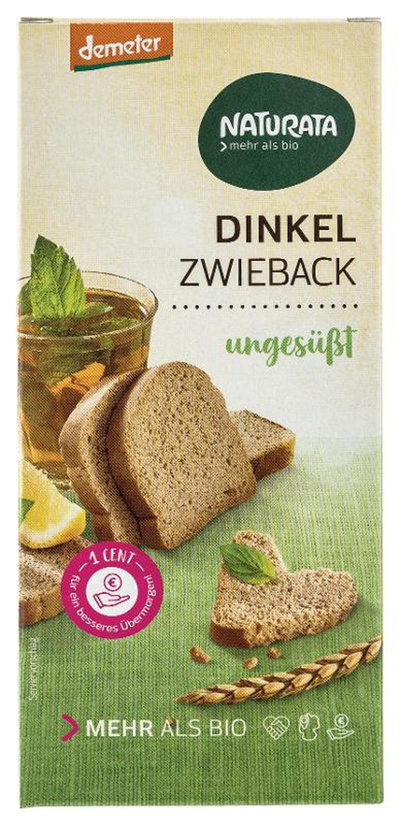 Produktfoto zu Dinkel-Zwieback, ungesüßt 150g